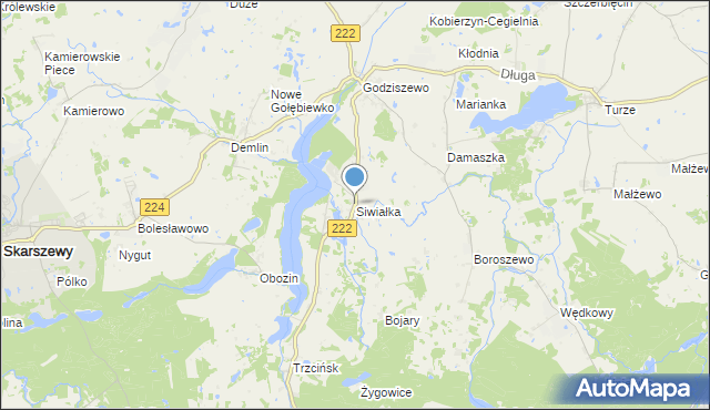 mapa Siwiałka, Siwiałka na mapie Targeo